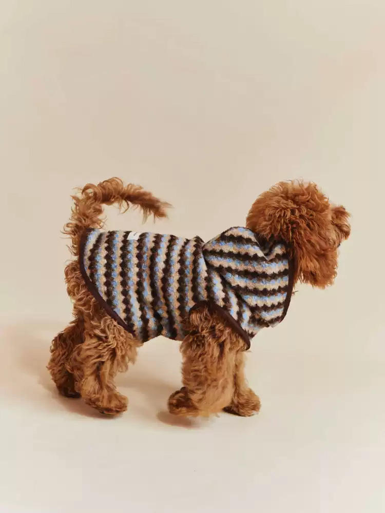 Striped Sleeveless Fleece Vest