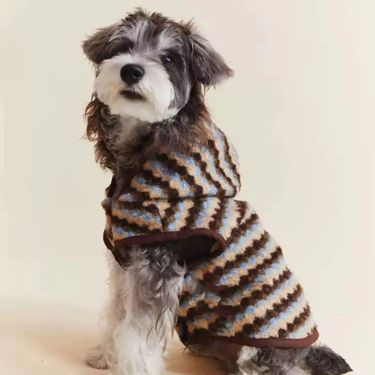 Striped Sleeveless Fleece Vest